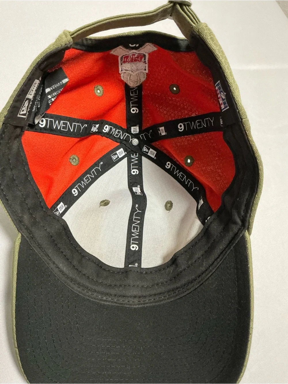New Era 9twenty New Orleans saints Olive Green Fleur-de-Lis Military Patch Cap